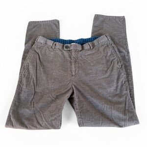 Peter Millar Colt Corduroy Flat Front Straight Leg Casual Pant 100% Cotton 35x35